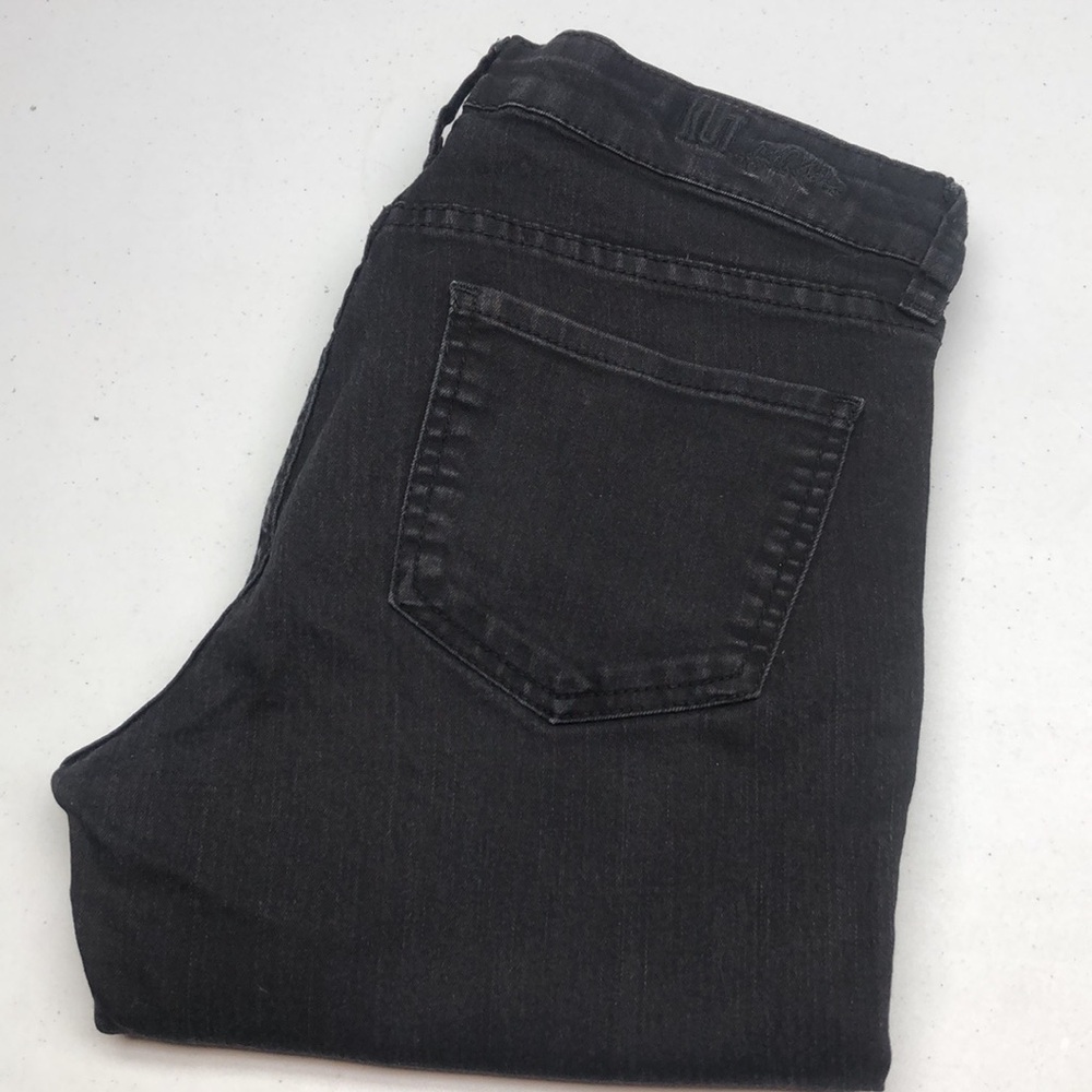 Kut from the Kloth Charcoal Straight Leg Jeans